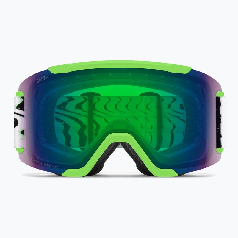 Скиорскa маска Smith Squad S2 slime static shag/chromapop everyday green mirror 2