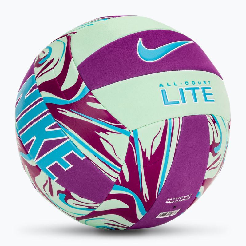 Волейболна топка Nike All Court Lite Volleyball Deflated size 5 vivid purple/mint foam/baltic blue 2