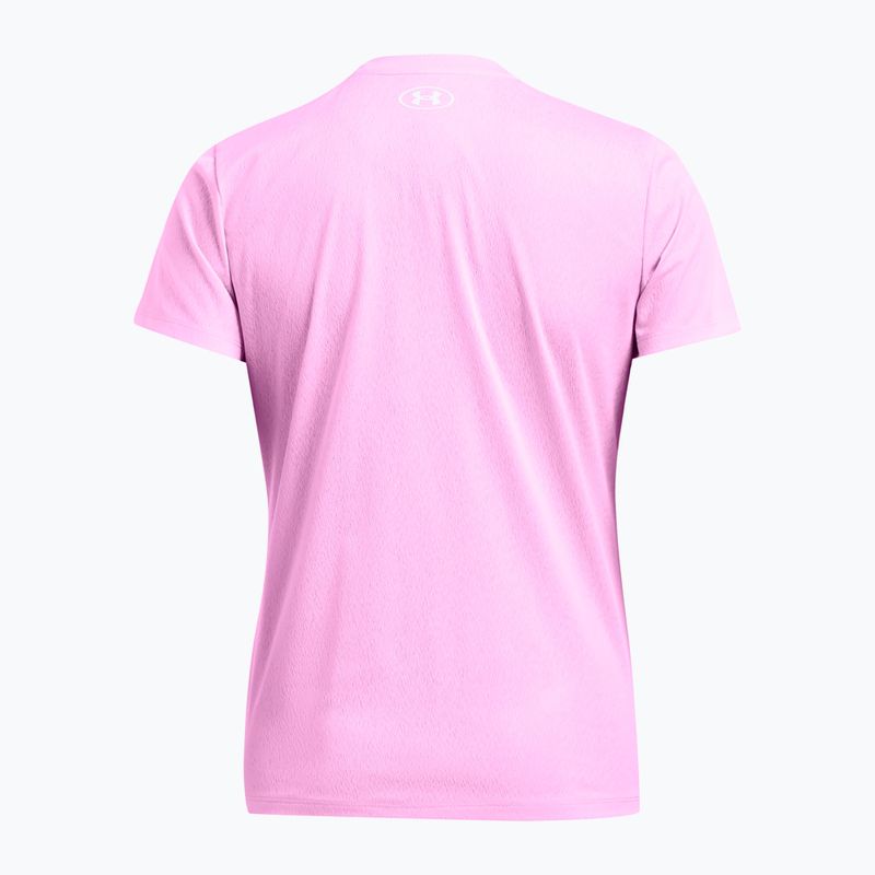 Дамска тренировъчна тениска Under Armour Tech Riddle stellar pink/white 5