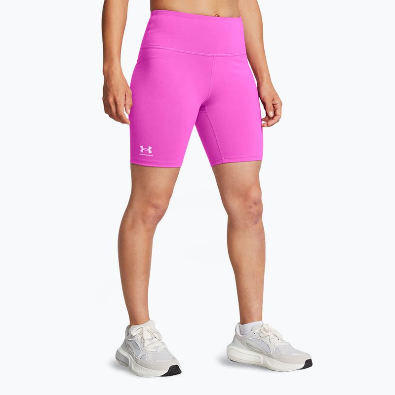 Дамски тренировъчни шорти  Under Armour Rival 7in Short vivid magenta/white