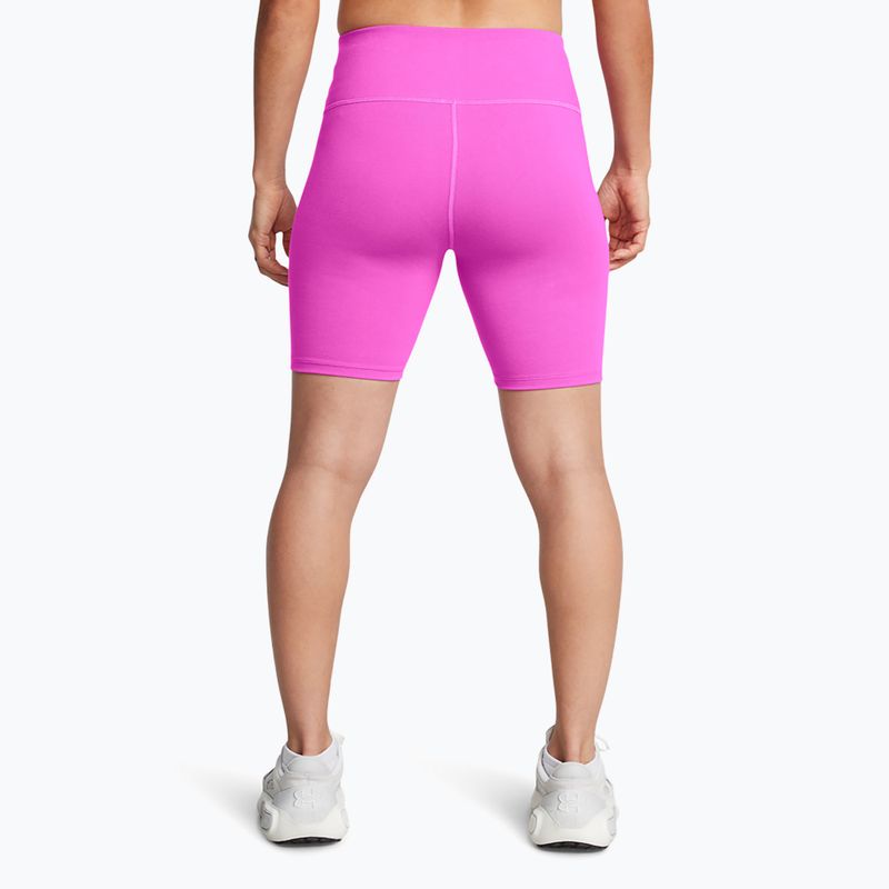 Дамски тренировъчни шорти  Under Armour Rival 7in Short vivid magenta/white 3