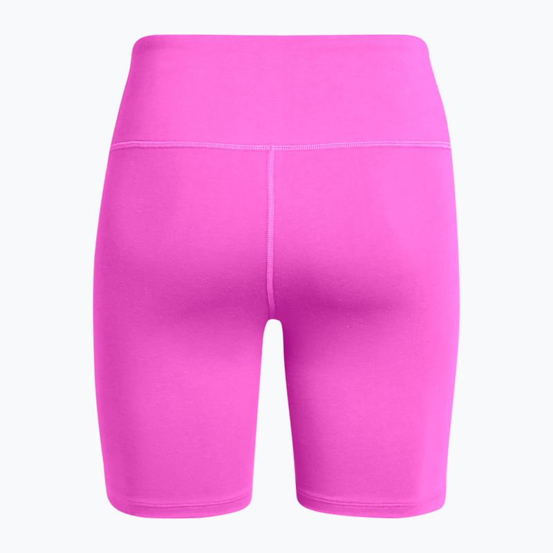 Дамски тренировъчни шорти  Under Armour Rival 7in Short vivid magenta/white 6