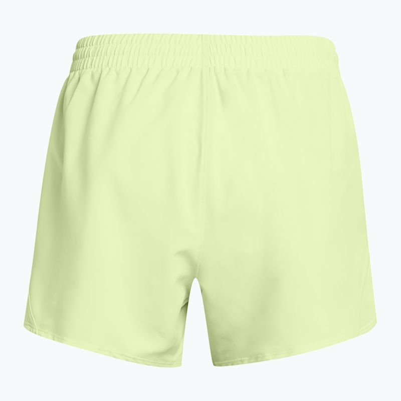 Дамски шорти за бягане Under Armour Fly By 3" retro green/retro green/reflective 2