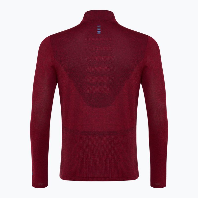 Мъжки суитшърт за бягане Under Armour Seamless Stride 1/4 Zip racer red/reflective 2