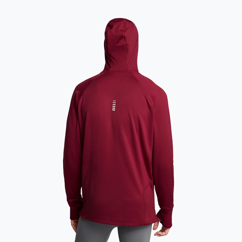 Мъжки суитшърт за бягане Under Armour Launch Elite CW Balaclava Hoody cardinal/reflective 2