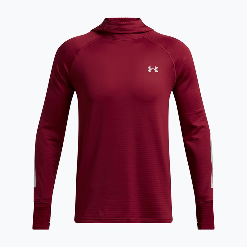 Мъжки суитшърт за бягане Under Armour Launch Elite CW Balaclava Hoody cardinal/reflective 5