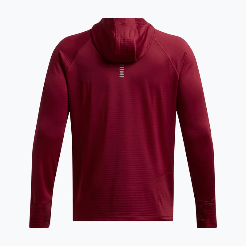 Мъжки суитшърт за бягане Under Armour Launch Elite CW Balaclava Hoody cardinal/reflective 6