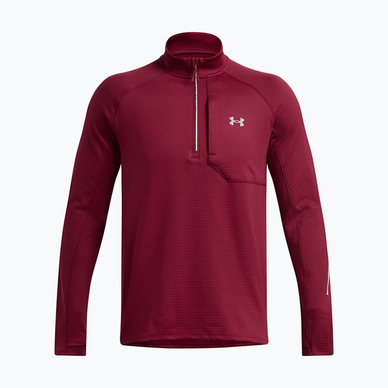 Мъжки суитшърт за бягане Under Armour Launch Elite CW Half Zip cardinal/reflective 3