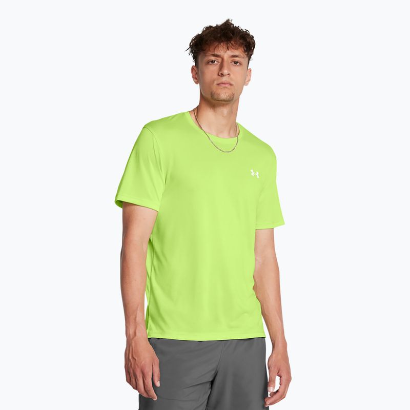 Мъжка тениска за бягане Under Armour UA Launch morph green/reflective