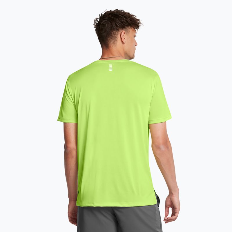 Мъжка тениска за бягане Under Armour UA Launch morph green/reflective 2