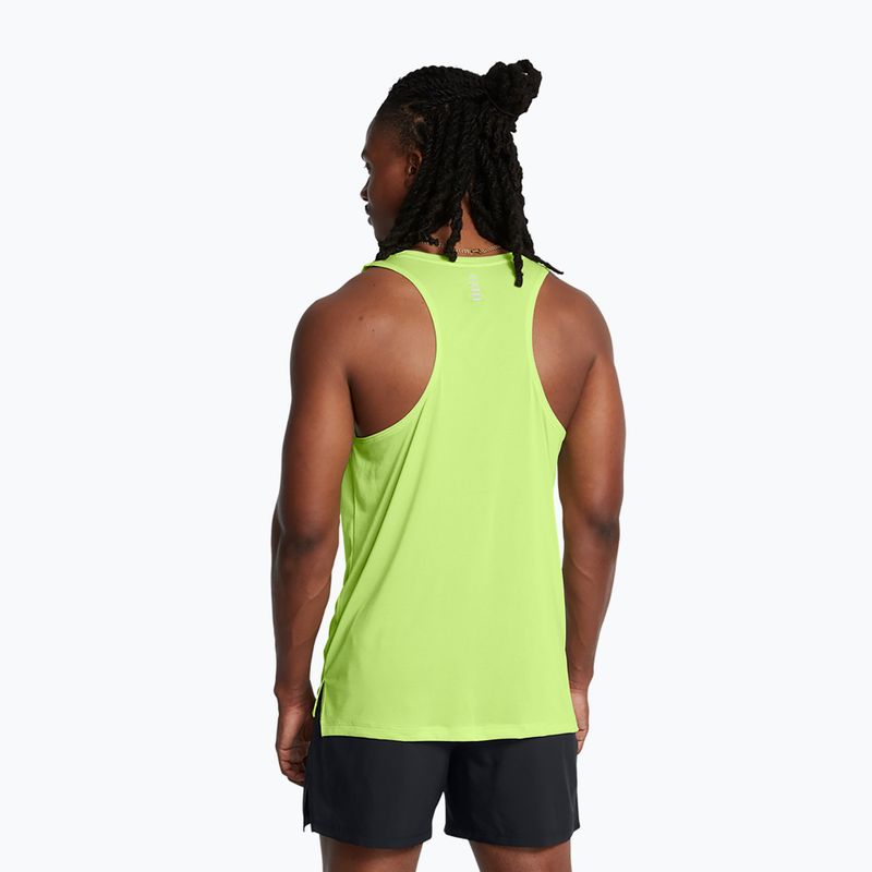 Мъжки потник за бягане Under Armour Launch Singlet morph green/reflection 2