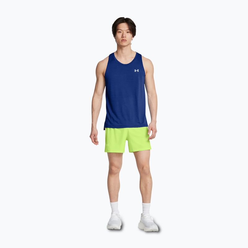 Мъжки шорти за бягане Under Armour Launch Elite 5" morph green/morph green/reflective 2