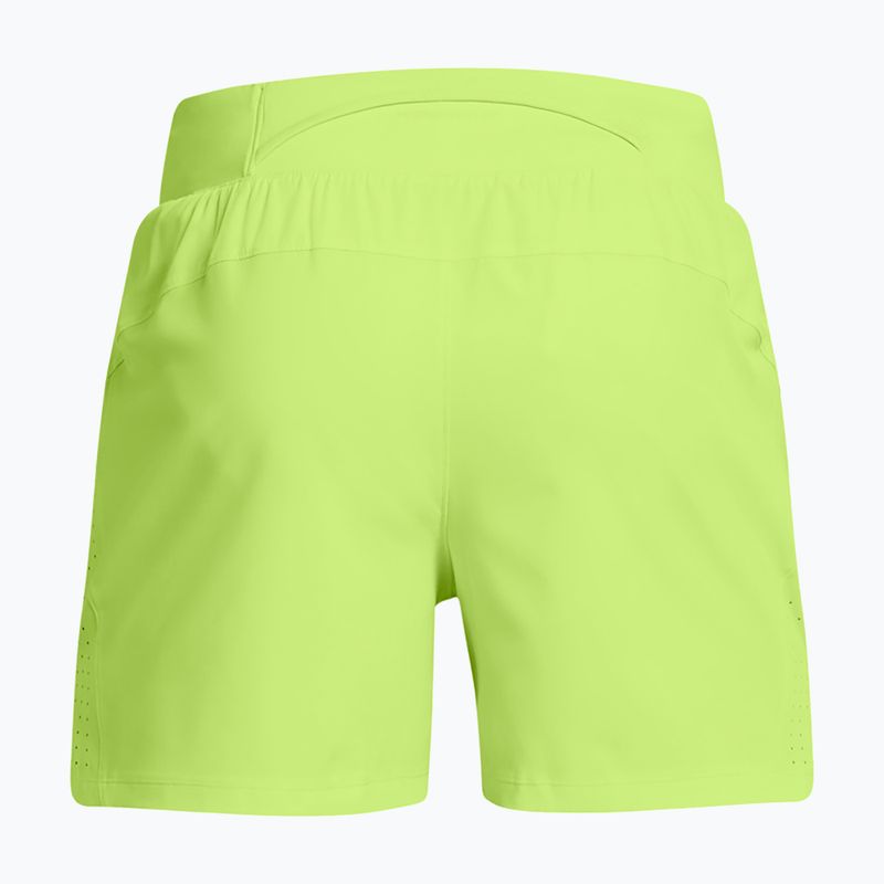 Мъжки шорти за бягане Under Armour Launch Elite 5" morph green/morph green/reflective 6