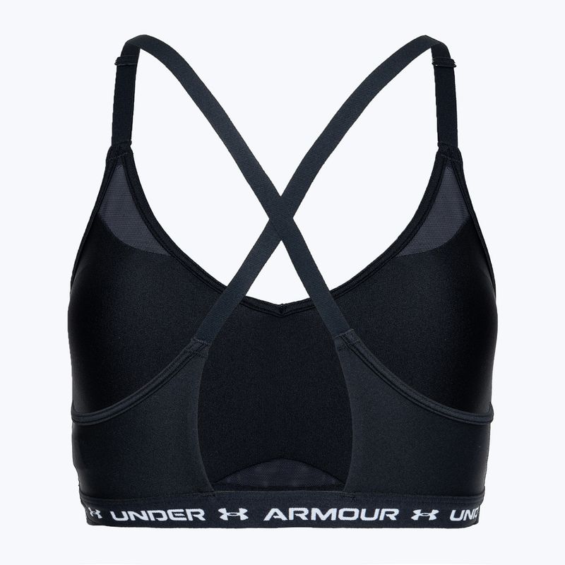 Сутиен за тренировка Under Armour Crossback Low черен/бял 2