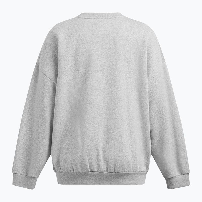 Дамски суитшърт Under Armour Rival Fleece OS Crew mod gray light heather/white 2