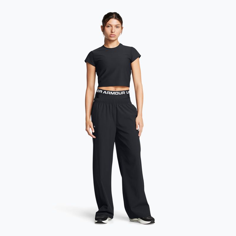 Under Armour дамски панталони Rival Wide Leg black / white 2