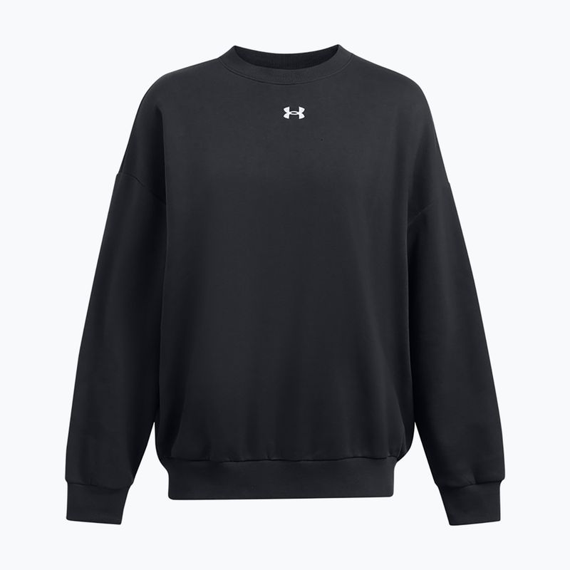 Дамски суитшърт Under Armour Rival Fleece OS Crew black/white 4