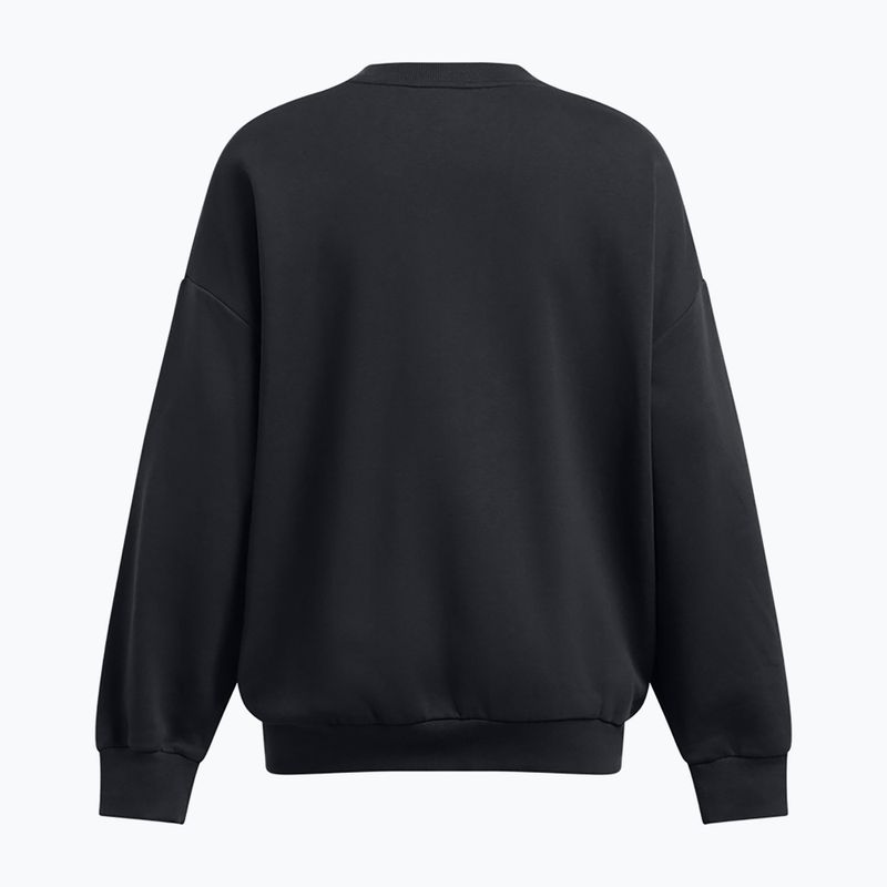 Дамски суитшърт Under Armour Rival Fleece OS Crew black/white 5