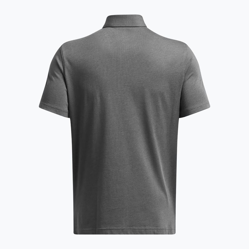 Мъжка поло риза Under Armour Icon Polo castlerock light heather/white 4