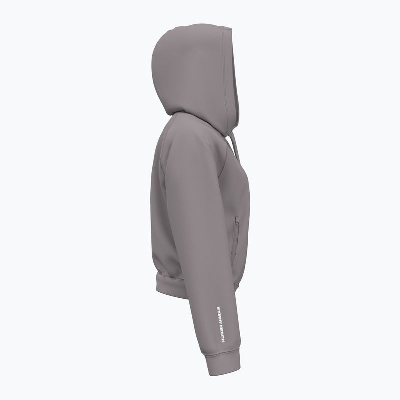 Дамска качулка Under Armour Pro Fleece Hoodie tetra grey/white 3