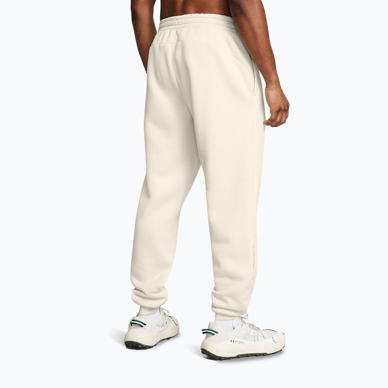 Мъжки панталони Under Armour Fleece Pro Joggers summit white/khaki base 3