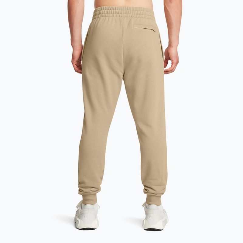 Мъжки панталони Under Armour Rival Fleece Joggers city каки/бяло 3