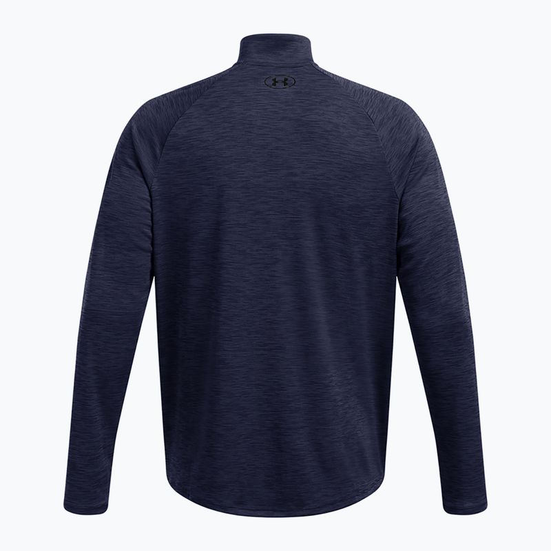 Мъжки суитшърт Under Armour Tech Textured 1/2 Zip midnight navy/black 2