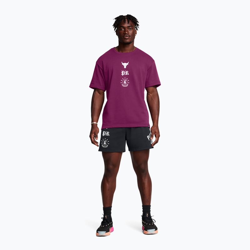 Мъжки къси панталони/шорти Under Armour Project Rock Terry Badge Of Honor Fleece black 2