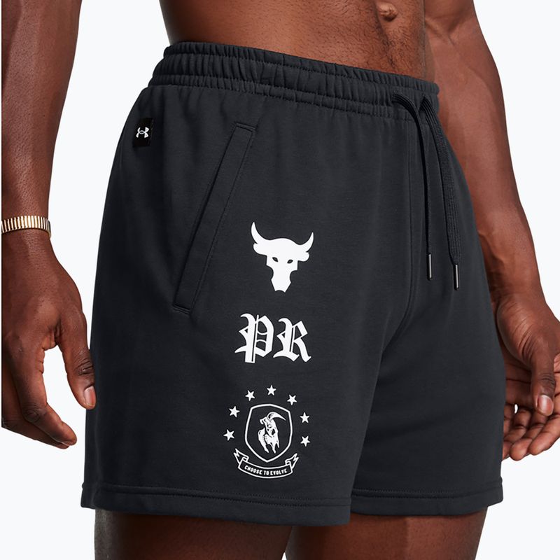 Мъжки къси панталони/шорти Under Armour Project Rock Terry Badge Of Honor Fleece black 4