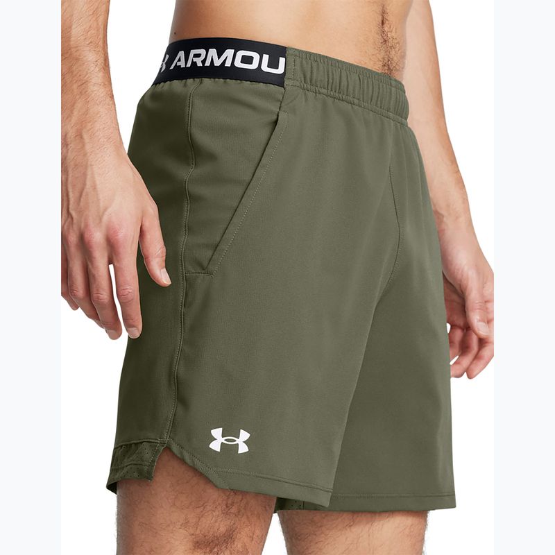 Мъжки тренировъчни шорти Under Armour UA Vanish Woven 6in marine green/white 4