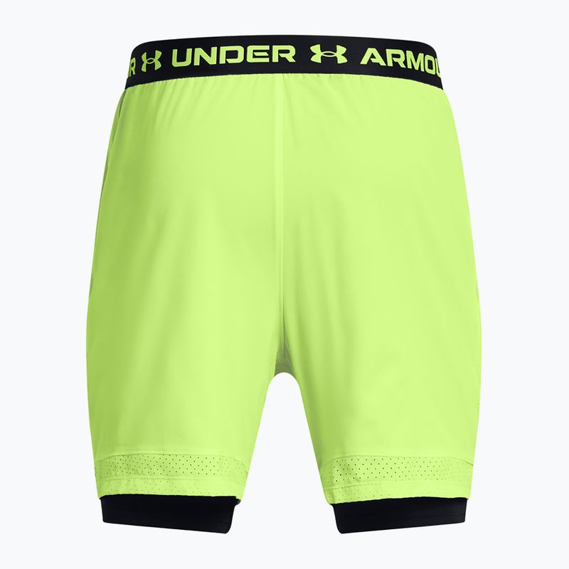 Мъжки шорти за тренировка Under Armour Vanish Woven 2in1 Sts morph green / blavk / black 6