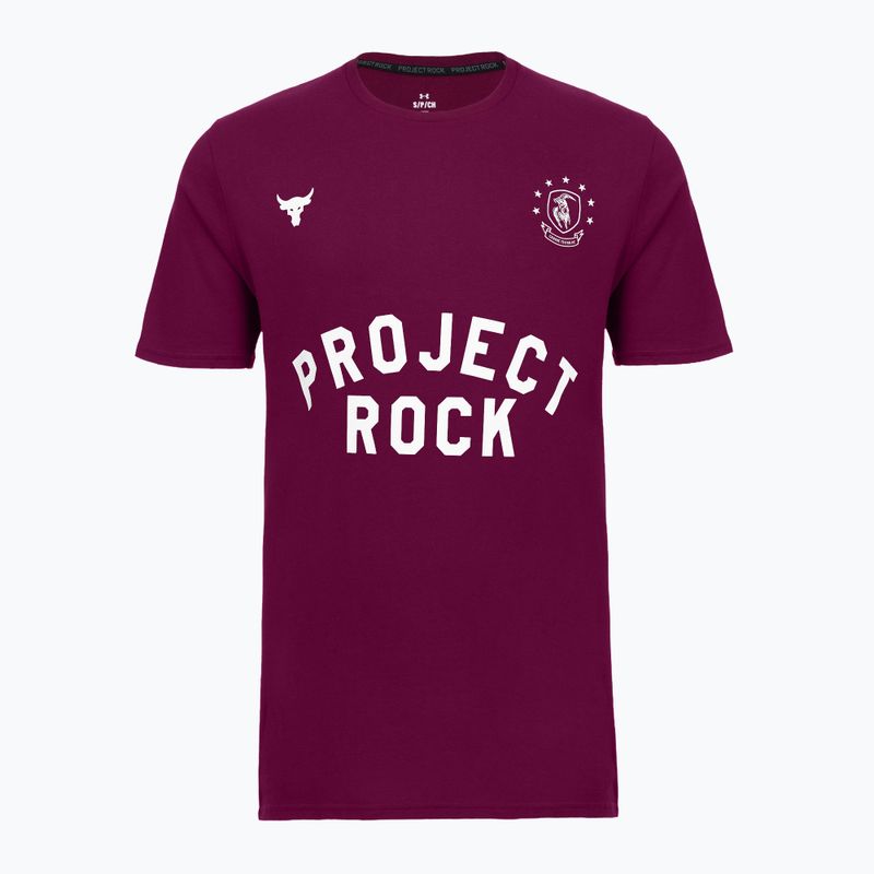 Мъжка тренировъчна тениска Under Armour Project Rock Badge Of Honor purple 3