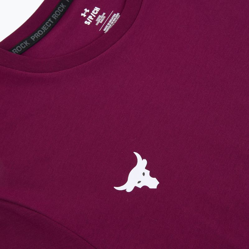 Мъжка тренировъчна тениска Under Armour Project Rock Badge Of Honor purple 5