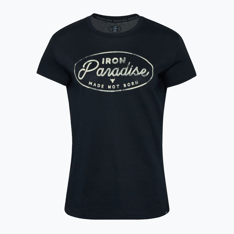 Дамска тениска за тренировка Under Armour Project Rock HW black/silt