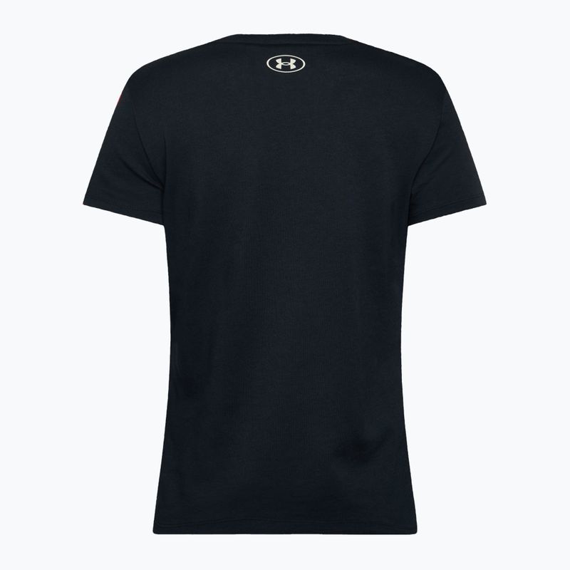 Дамска тениска за тренировка Under Armour Project Rock HW black/silt 2