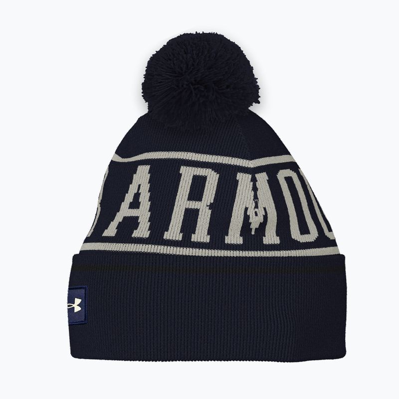 Мъжка зимна шапка Under Armour Halftime Pom Beanie midnight navy/summit white 4