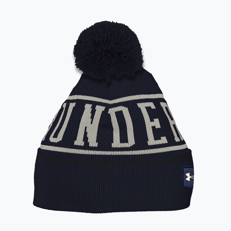 Мъжка зимна шапка Under Armour Halftime Pom Beanie midnight navy/summit white 5