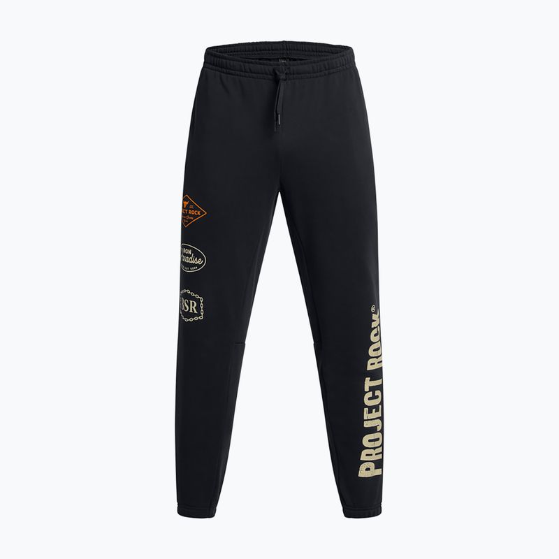 Мъжки панталони за тренировка Under Armour Project Rock Heavyweight Tools Of The Trade black/silt 5