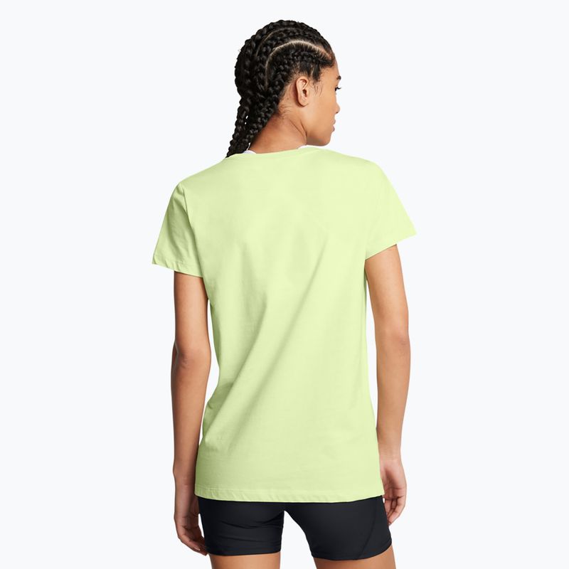 Дамска тениска Under Armour Rival Logo tetro green/white 2