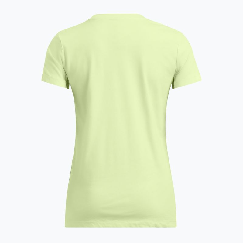 Дамска тениска Under Armour Rival Logo tetro green/white 4