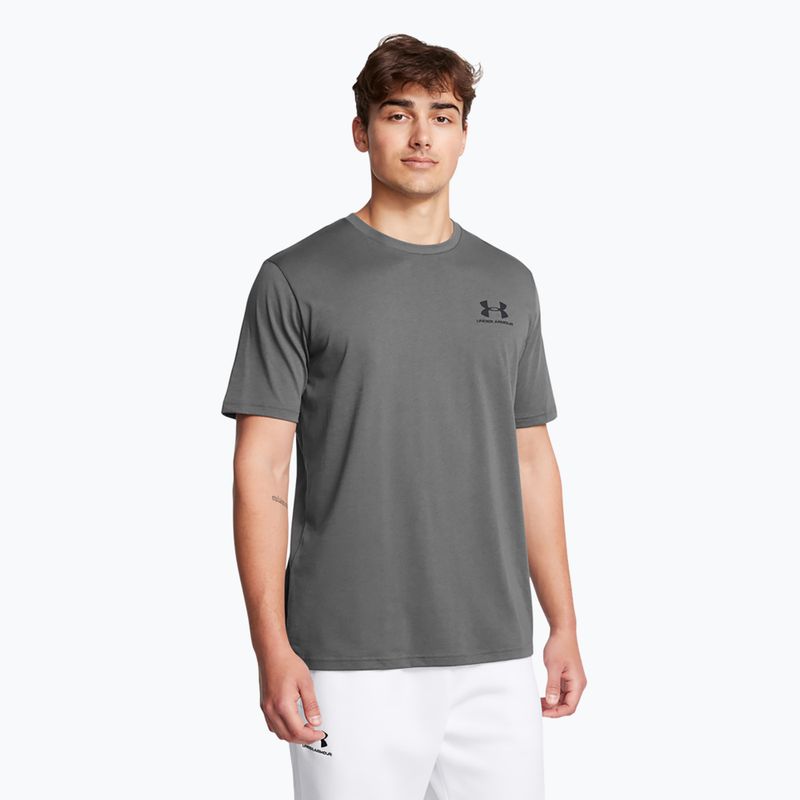 Мъжка тениска Under Armour Sportstyle Left Chest castlerock/black