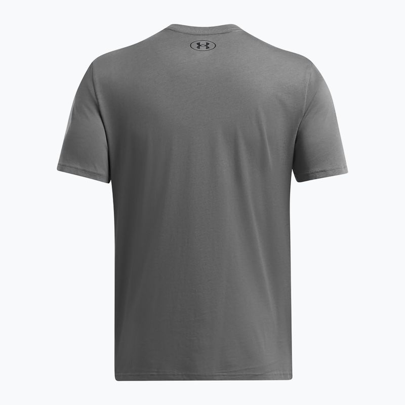 Мъжка тениска Under Armour Sportstyle Left Chest castlerock/black 4