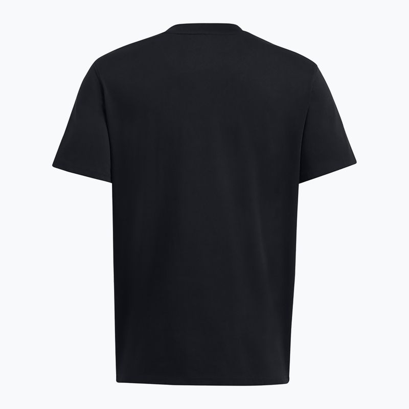 Мъжка тениска Under Armour HW Armour Label black/black/black 2