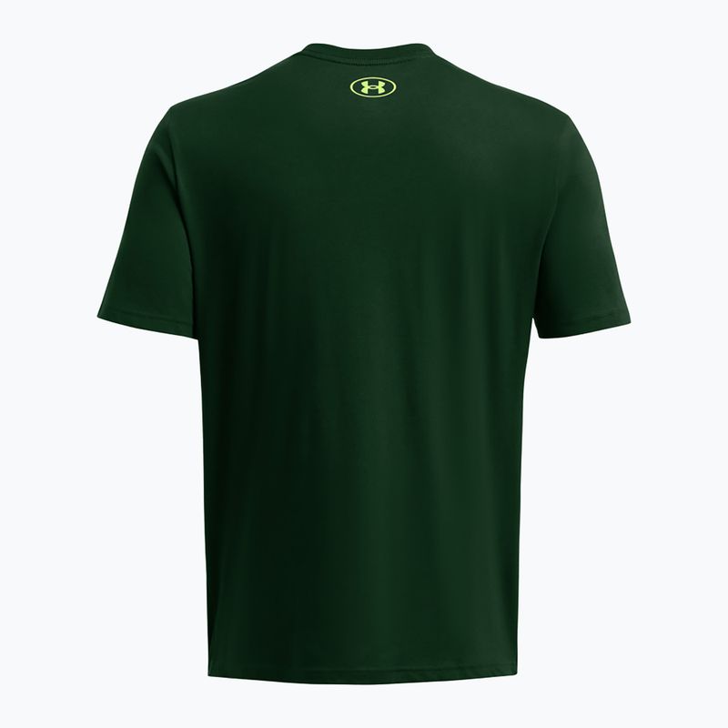 Мъжка тениска за тренировка Under Armour GL Foundation Update forest green/morph green 2