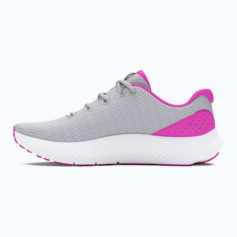 Дамски обувки за бягане Under Armour Charged Surge 4 halo gray/vivid magenta/vivid magenta 10