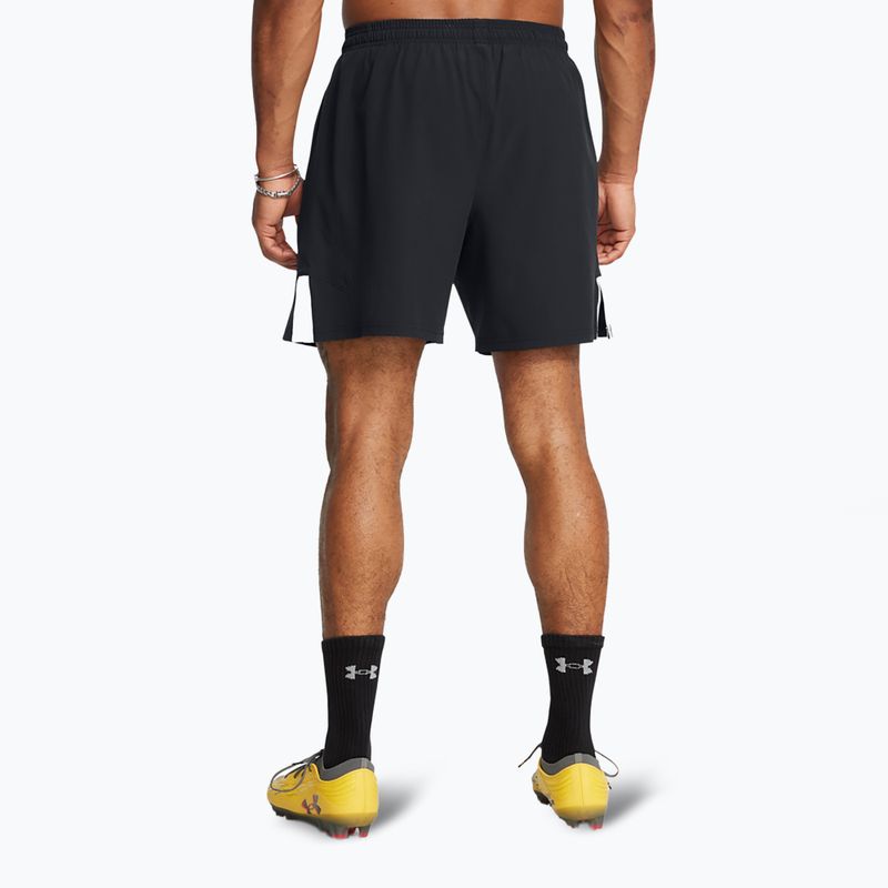 Мъжки футболни шорти Under Armour Challenger Pro Woven black / white 3