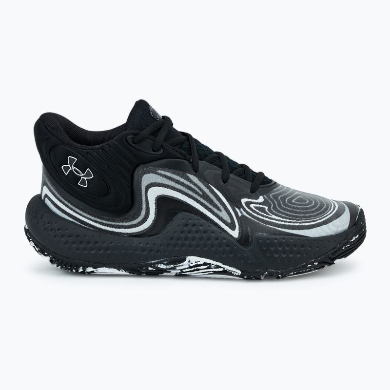 Баскетболни обувки Under Armour Spawn 6 Mid black/distant grey/mod grey 2