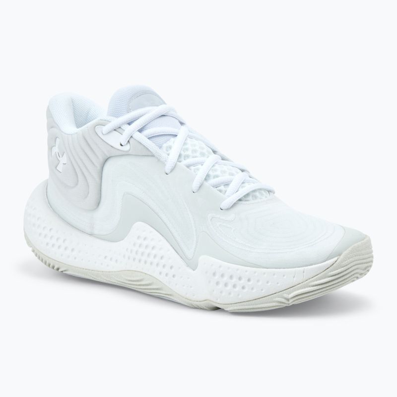 Баскетболни обувки Under Armour Spawn 6 white/distant grey/white clay