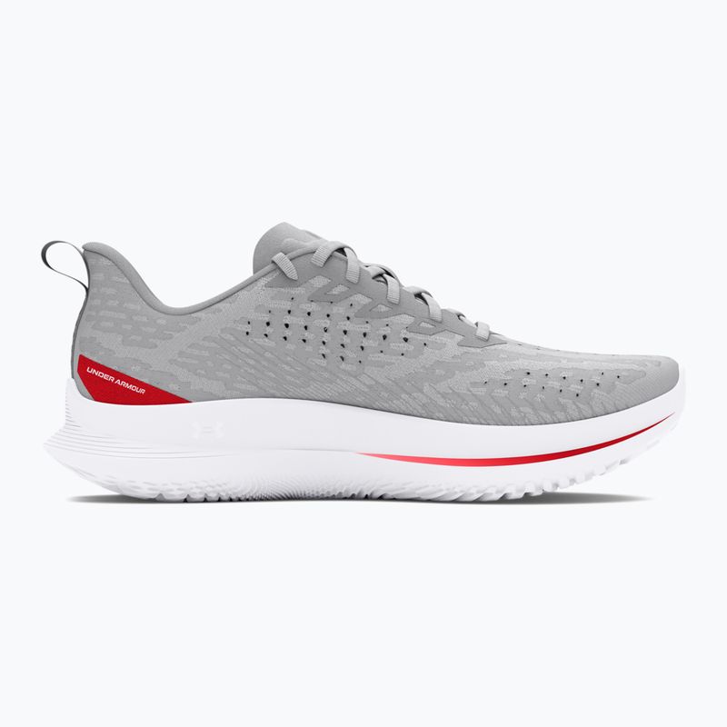 Мъжки обувки за бягане Under Armour Velociti 4 halo gray/racer red/white 3