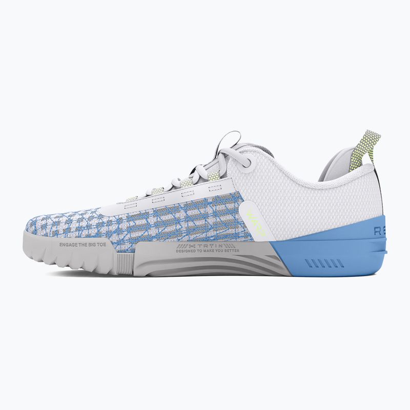 Under Armour дамски обувки за тренировка TriBase Reign 6 white/horizon blue/morph green 9